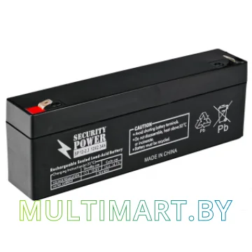 Аккумулятор для ИБП Security Power SP 12-2,3 F1 (12В/2.3 А·ч)